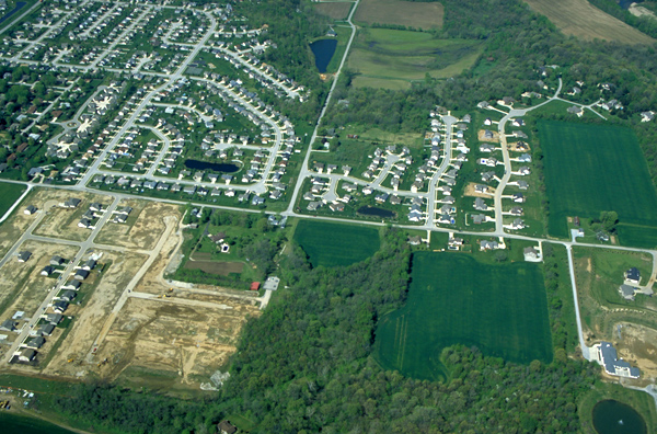 Fragmentation of rural Indiana.